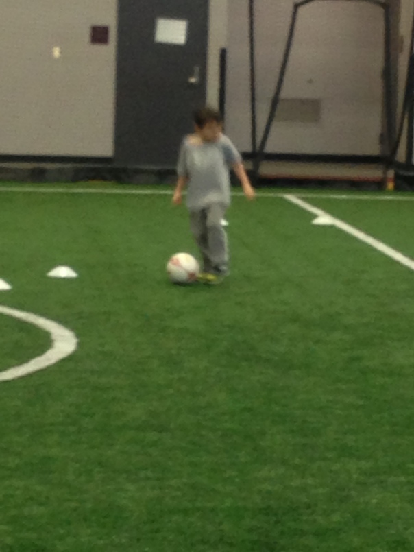 Indoor soccer...always moving too fast for a clear shot!